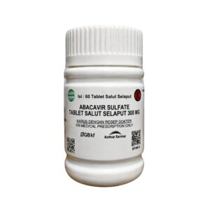 Abacavir Sulfate 300 mg Botol 60 Tablet Salut Selaput – Kimia Farma