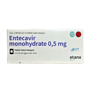 Entecavir Monohydrate 0,5 mg 30 Tablet Salut Selaput – Obat Hepatitis B Etana Biotech