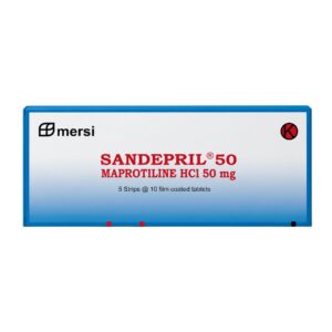 Kemasan Sandepril 50 Maprotiline HCl 50 mg tablet salut selaput antidepresan Mersi